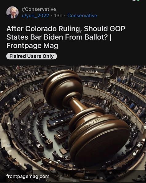 Top Conspos discuss "no u" barring Biden from the ballot. Hundreds of ...