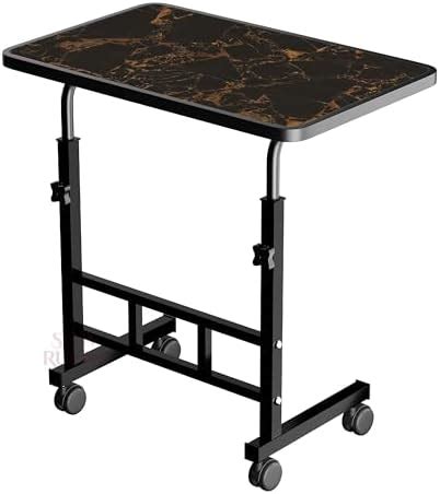 OPTIFINE Wooden Multipurpose Adjustable Height Table with Wheels for ...