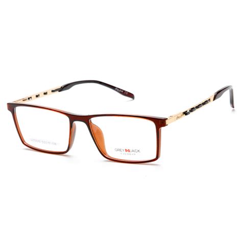 GREY JACK Stylish Brand Design Eyeglasses Frame Classic Rectangle TR90 ...