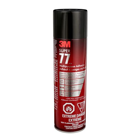3M Super 77 Multipurpose Spray Adhesive, 473g Can, Quick Dry : Amazon ...