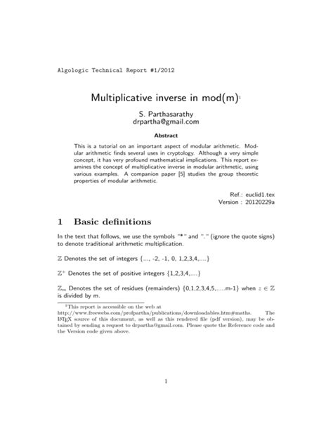 Image result for How to Find Multiplicative Inverse Modulo