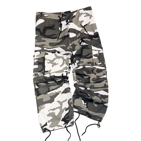Y2K ROTHCO シティーカモ BDU ミリタリー カーゴパンツ【L】ホワイト×ブラック×グレー | BACK IN THE DAYZ.