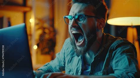 Image result for Someone Raging at the Computer