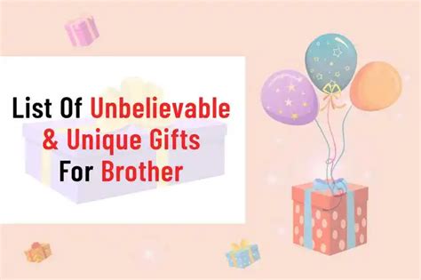 List Of Unbelievable and Unique Gifts For Brother | Gifting Ideas by Tring