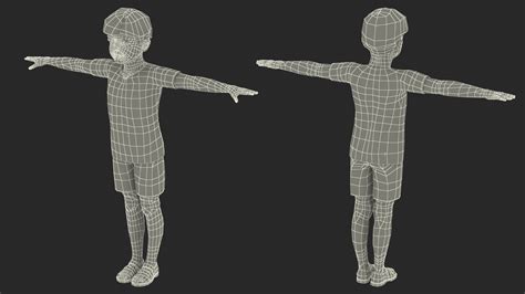 3D Realistic Child Boy Rigged | 3D Molier International