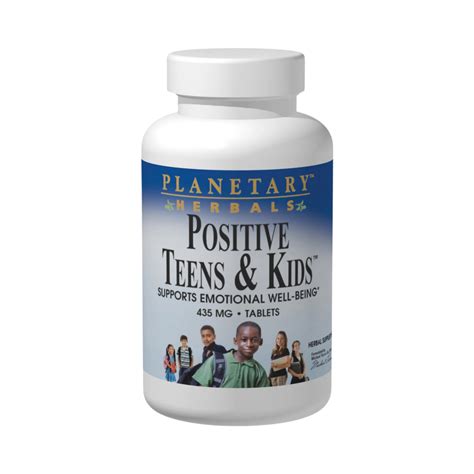 Planetary Herbals, Positive Teens & Kids, 60 Tablets – Maple Herbs