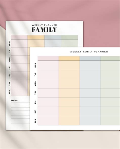 Image result for Family Planner Examples