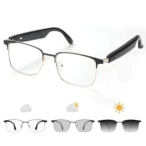 GenXenon Bluetooth Audio Smart Glasses, Blue Light Glasses for Women ...