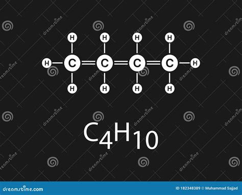 Vector Butane Chemical Compound Molecular Formula C4H10 | CartoonDealer ...