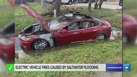Electric vehicles are prone to catching fire in saltwater | wltx.com