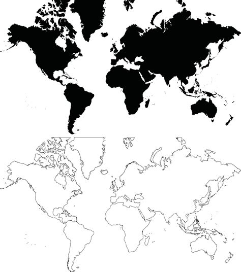 Image result for Simple World Map Vector