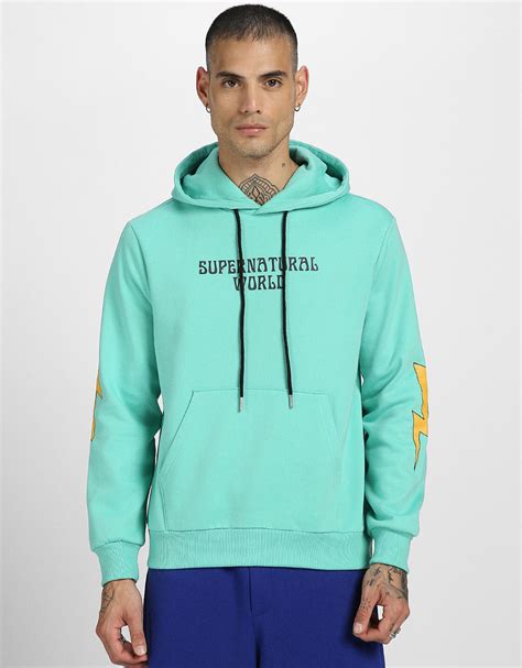 World of Illusion Green Back Printed Regular Fit Hoodie – Veirdo