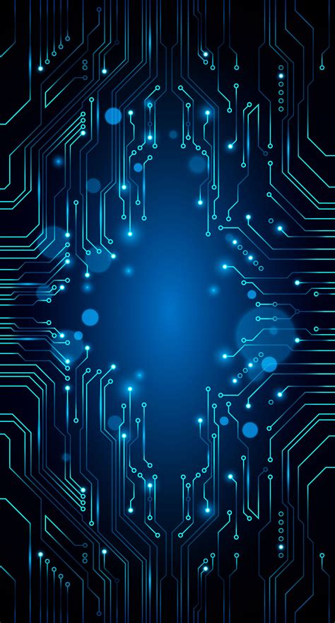 Vector Blue Technology Background Circuit Diagram Wallpaper Image For ...