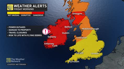 Rare red weather alert for Ireland as Storm Éowyn threatens 150+ km/h ...