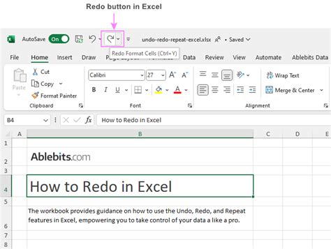 Image result for Undo/Redo MS Excel