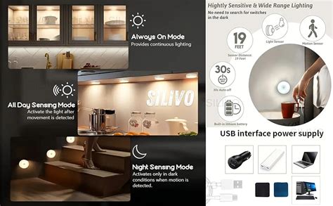 Buy Uigos Motion Sensor Night Light [Pack of 1] - USB Rechargeable ...