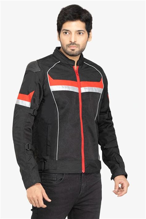 Lone Ranger Advento V2 Riding Jacket Black Red – Lightweight CE Level ...