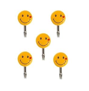 AI Enterprises - Plastic Self Adhesive Smiley Wall Hooks, Plastic Wall ...
