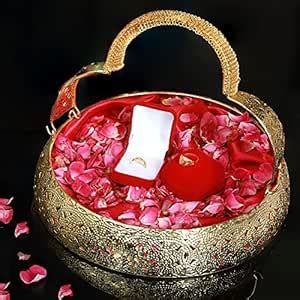 Tuxédo Surahi Basket Decorative Basket/House Warming Party Gift/Metal ...