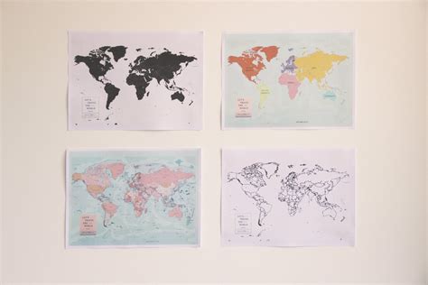 World Map A3 Print 的图像结果