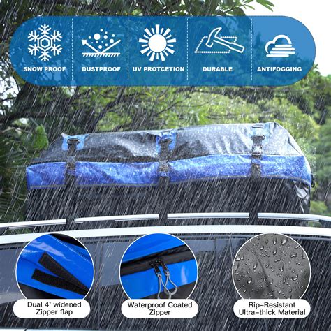 Buy Rooftop Cargo Carrier, 21 Cubic Feet Soft-Shell Waterproof Car Roof ...