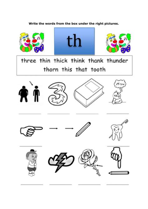 Th Words worksheet | Live Worksheets - Worksheets Library