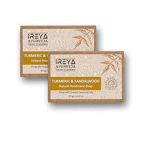 Buy Sandal Turmeric soap- 125 g (Pack of 2) Ayurvedic Natural Skin ...