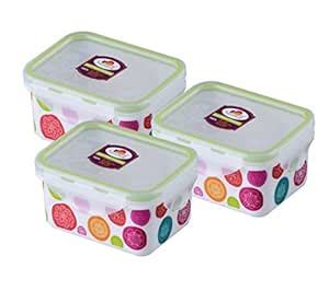 Buy Stylo 3 pc Rect Food Container 450ml - SM 102- Color Revels Online ...