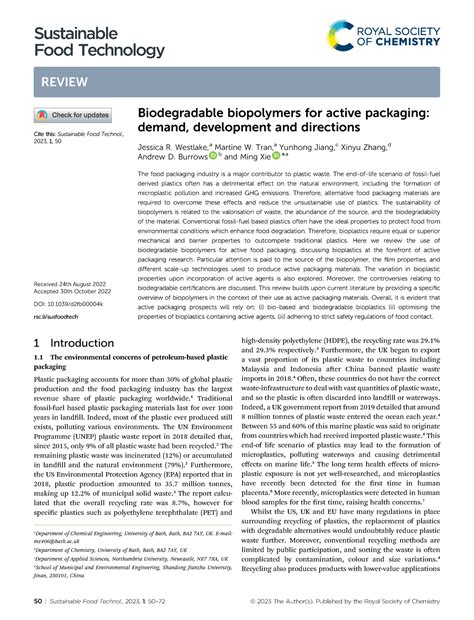 Biodegradable biopolymers for active packaging dem - Biodegradable ...