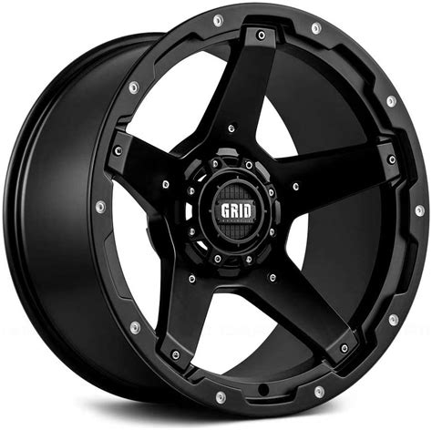 Grid OffRoad GD4 Custom Wheel for 20" x 9" inch MATTE BLACK Rim 108mm ...