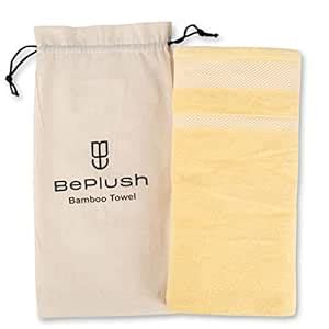 BePlush Zero Twist Bamboo Towels for Bath | Ultra Soft, Highly ...