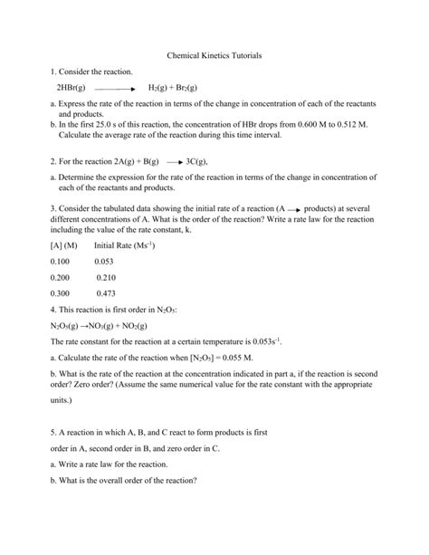Image result for Reaction rate constant Chemical Kinetics Tutorials