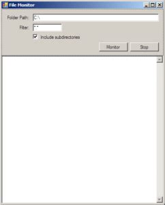 Use System Io FileSystemWatcher 的图像结果