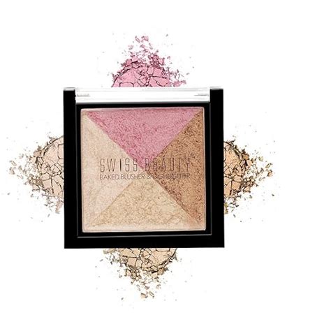 Buy Swiss Beauty mini Baked Shimmer Blusher and Highlighter Palette for ...