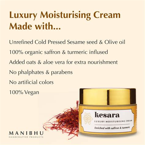 Kesara • Saffron & Turmeric Cream For Deep Healing Of Pigmentation & S ...