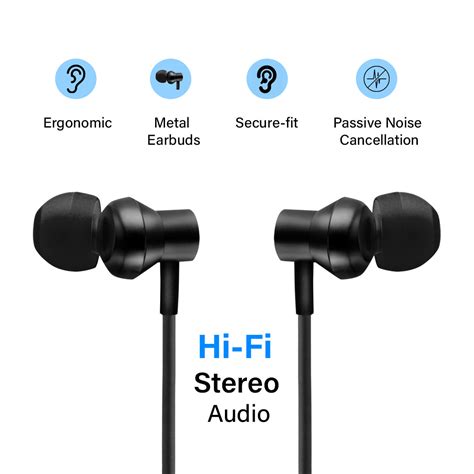 pTron InTunes Beats In-Ear Magnetic Stereo Wireless Neckband with Mic ...