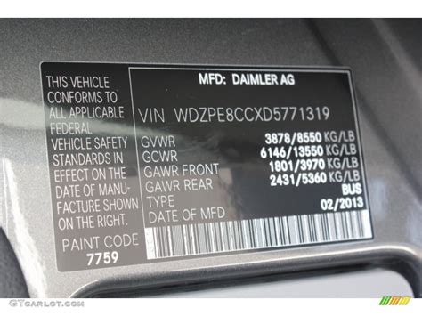 Image result for Sprinter Paint Code Graphite Grey