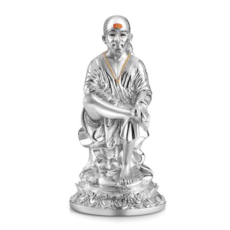 Sai Baba small) 19 cm Silver – Momentz