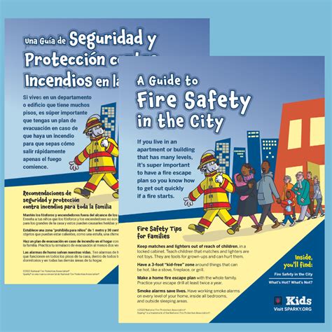 Printable: A Guide to Fire Safety in the City (English and Spanish ...
