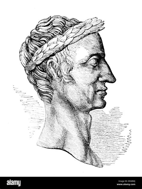 Julius Caesar Coin Drawing