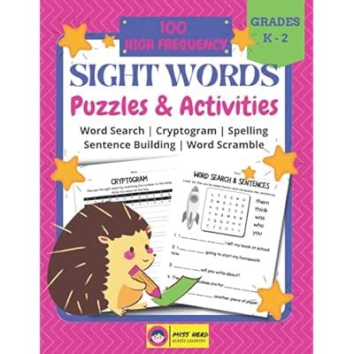 Buy 34;100 Sight Words" Puzzles and Activities: High Frequency Sight ...