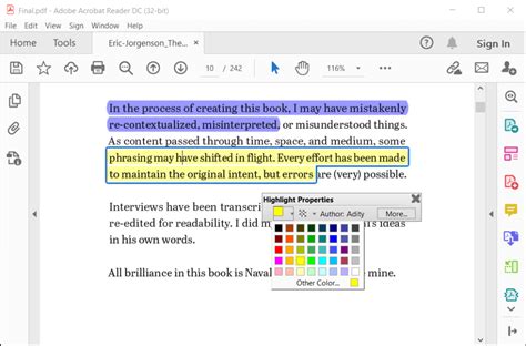 Image result for Adobe Reader Highlight Color