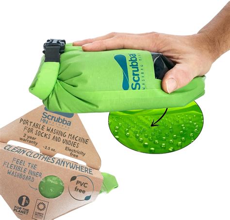 Scrubba Wash Bag Mini Ultra-Compact Washing Machine - Ideal for Travel ...