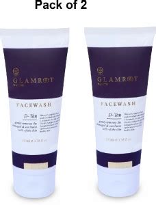 glamroot D-tan facewash enriched with Vitamin C Pack of 2 Face Wash ...