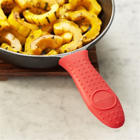 Silicone Hot Handle Holder - Red Cast Iron Cover For A Variety Of Long ...
