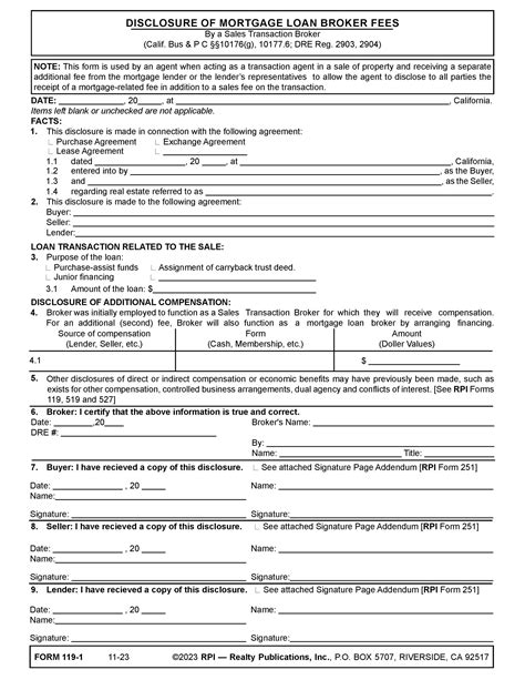 Mortgage Broker Fees