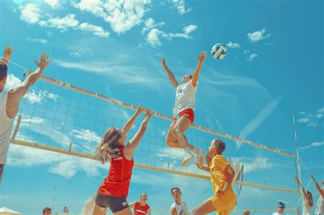 Aften and River engaged in a game of strip volleyball game Background