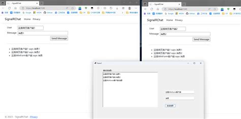 SignalR C# Tutorial 的图像结果