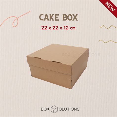 Jual DUS / DOS / BOX KUE BOLU / CAKE TART BOX - 22 x 22 x 12 cm ...