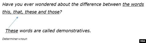 Demonstrating How to Use Demonstratives